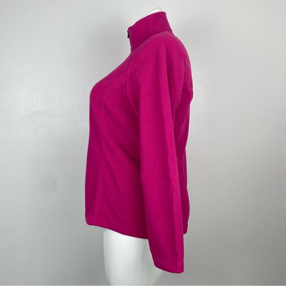 Lands End Pink Quarter Zip Fleece Polartec L - Picture 5 of 12